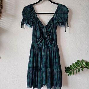 Blackmilk Tartan Mini Dress